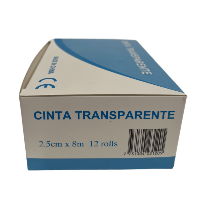 CINTA PLASTICO 2.5 (CHINA) TIPO TRANSPORE transparente