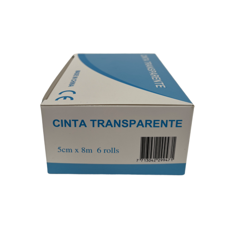 CINTA PLASTICO 5 (CHINA) TIPO TRANSPORE transparente