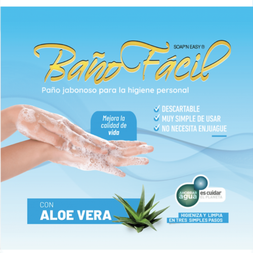 BAÑO FACIL ALOE VERA PAQ X 10