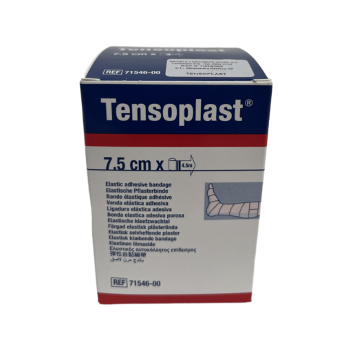 VENDA marca TENSOPLAST original, ELASTICA Y ADHESIVA (7,5 cm x 5 m)
