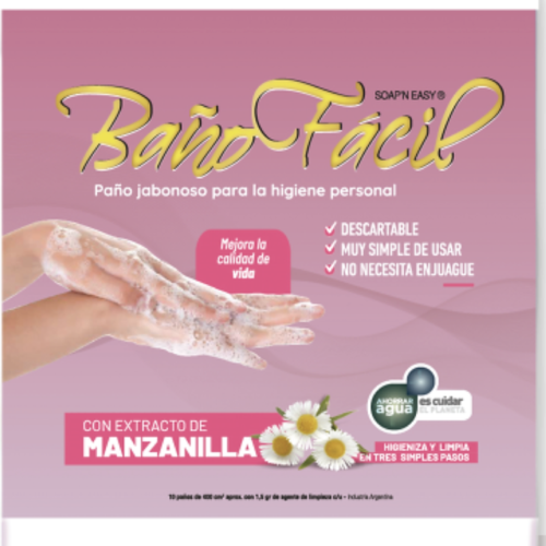BAÑO FACIL MANZANILLA PAQ X 10