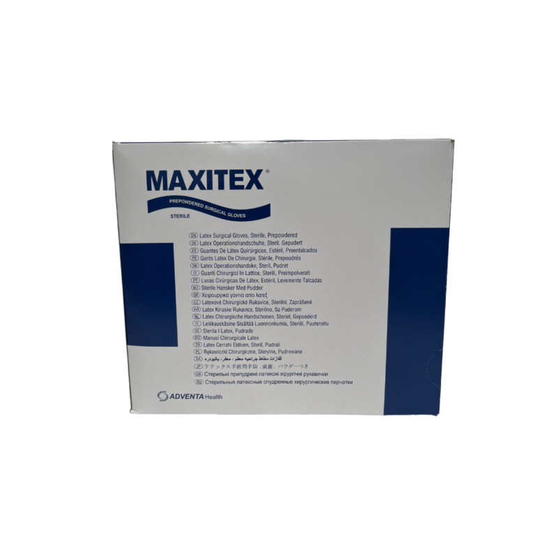 GUANTE CIRUGIA ESTERIL MAXITEX N°6,5 / 7 / 7,5 / 8 / 8,5 (Venta únicamente por caja)