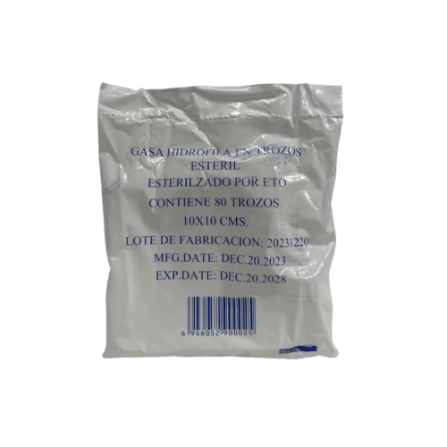 GASA ESTERIL 10X10 (PAQUETE X 80 UNDS.)