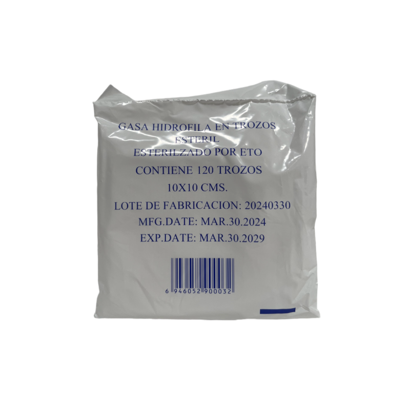 GASA ESTERIL 10X10 (PAQUETE X 120 UNDS.)