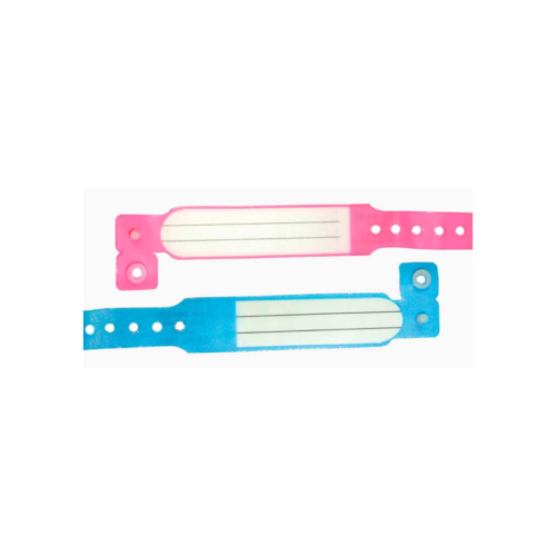 BRAZALETE IDENTIF. PEDIATRICO BLANCO, CELESTE, ROSADO