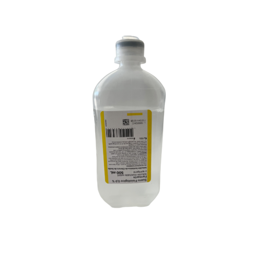 Suero fisiológico 500 ml.