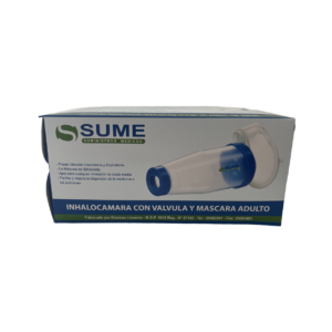 INHALOCAMARA C/ MASCARA ADULTO Y PEDIATRICA SUME