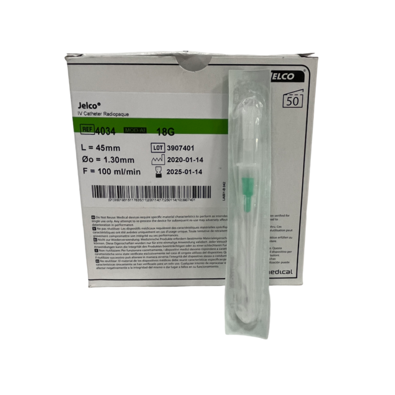 CATETER INTRAVENOSO JELCO 18, 20, 22 y 24G M.S.P. 401