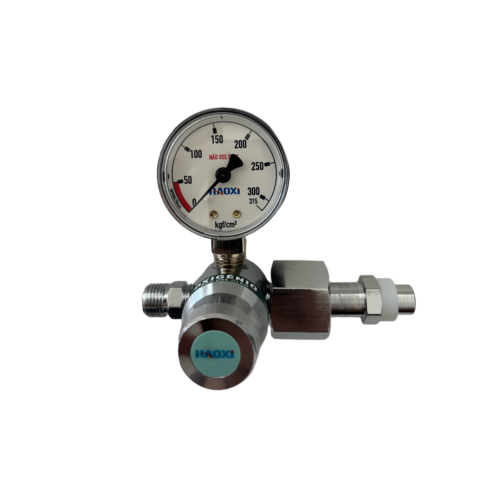 MANOMETRO / VALVULA PARA TUBO OXIGENO SOLO, MARCA HAOXI (cod. VC5805)