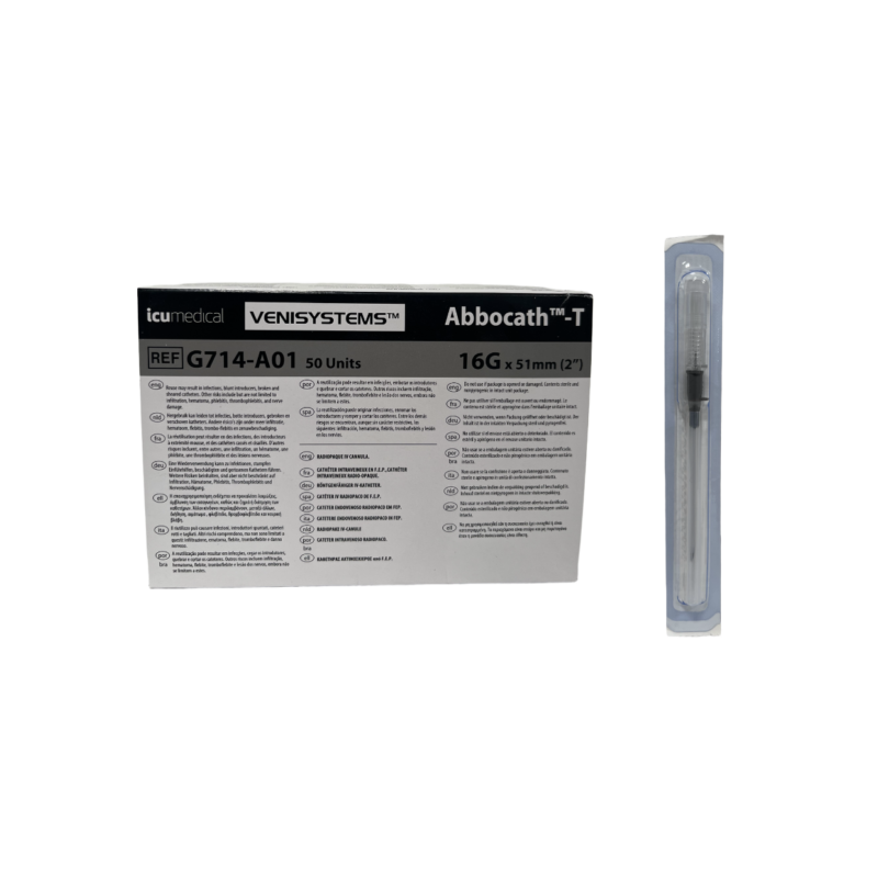 CATETER INTRAV. Marca ABBOCATH original 14, 16, 18, 20, 22 y 24G 