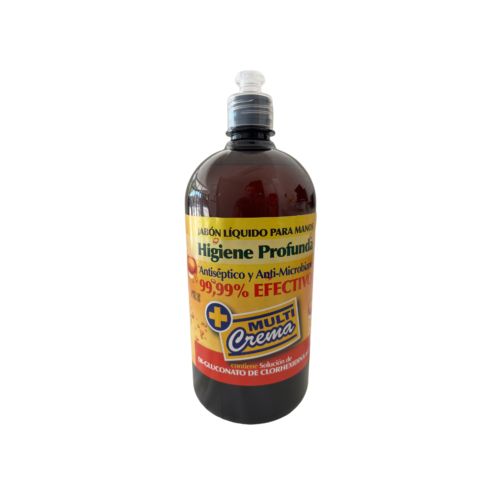 JABON LIQUIDO C/CLORHEXIDINA MULTICREMA AL 2% 980 CC S/DISP. ( 1 litro)