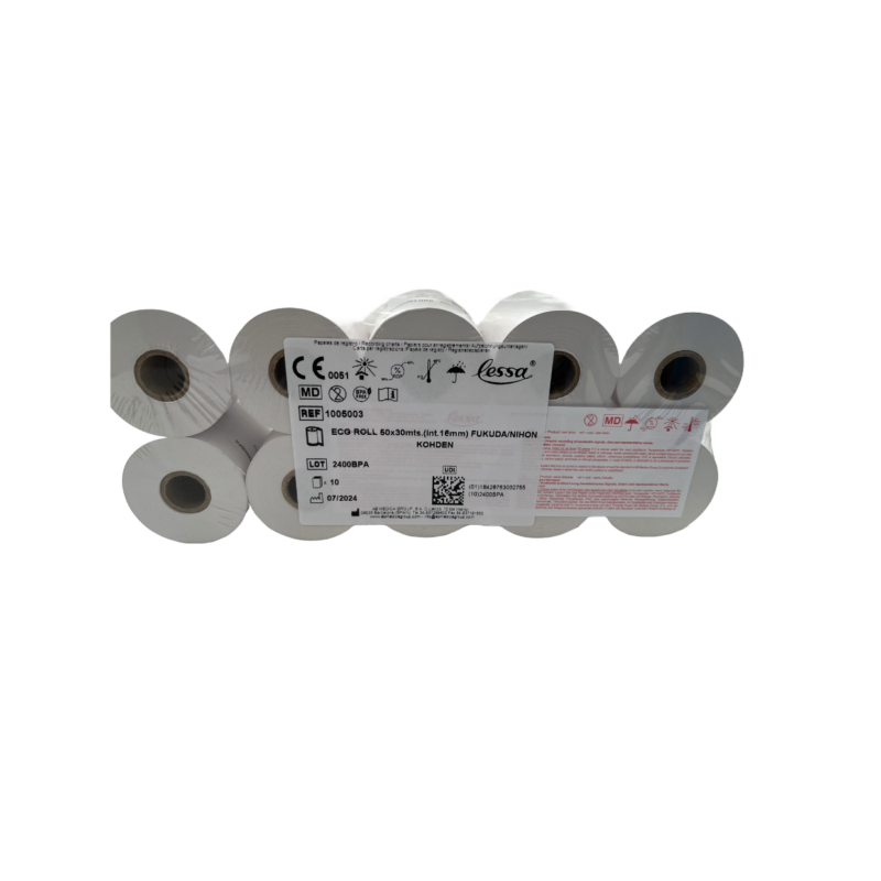ROLLO PAPEL ECG 50MM.