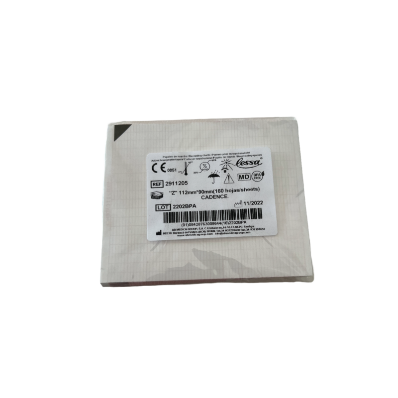 PAPEL PARA ECG EN BLOCK 110 x 90mm (Cadence)
