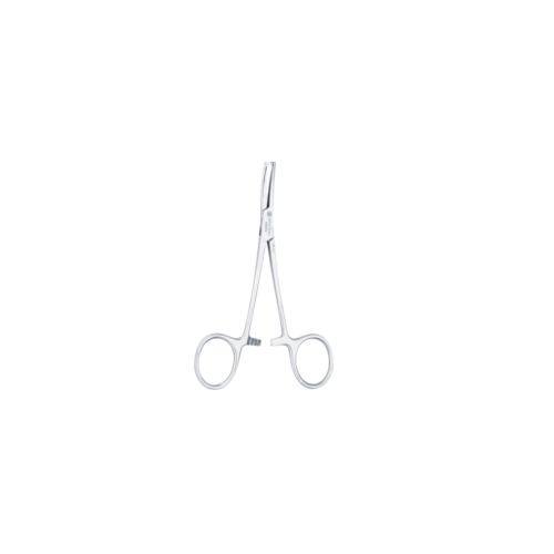PINZA MOSQUITO C/DIENTE 12,5CM CURVA