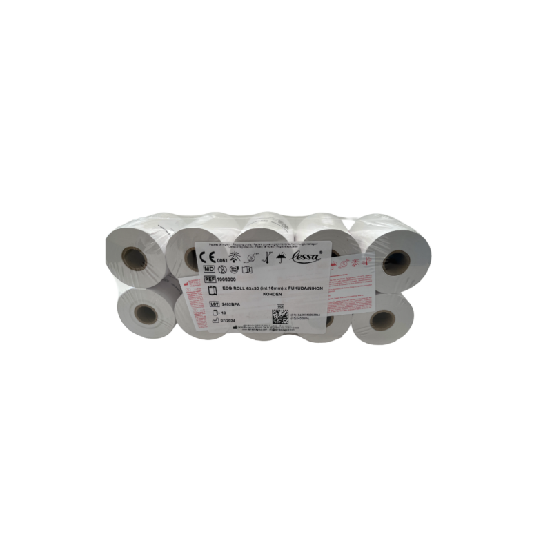 ROLLO PAPEL ECG 63MM.