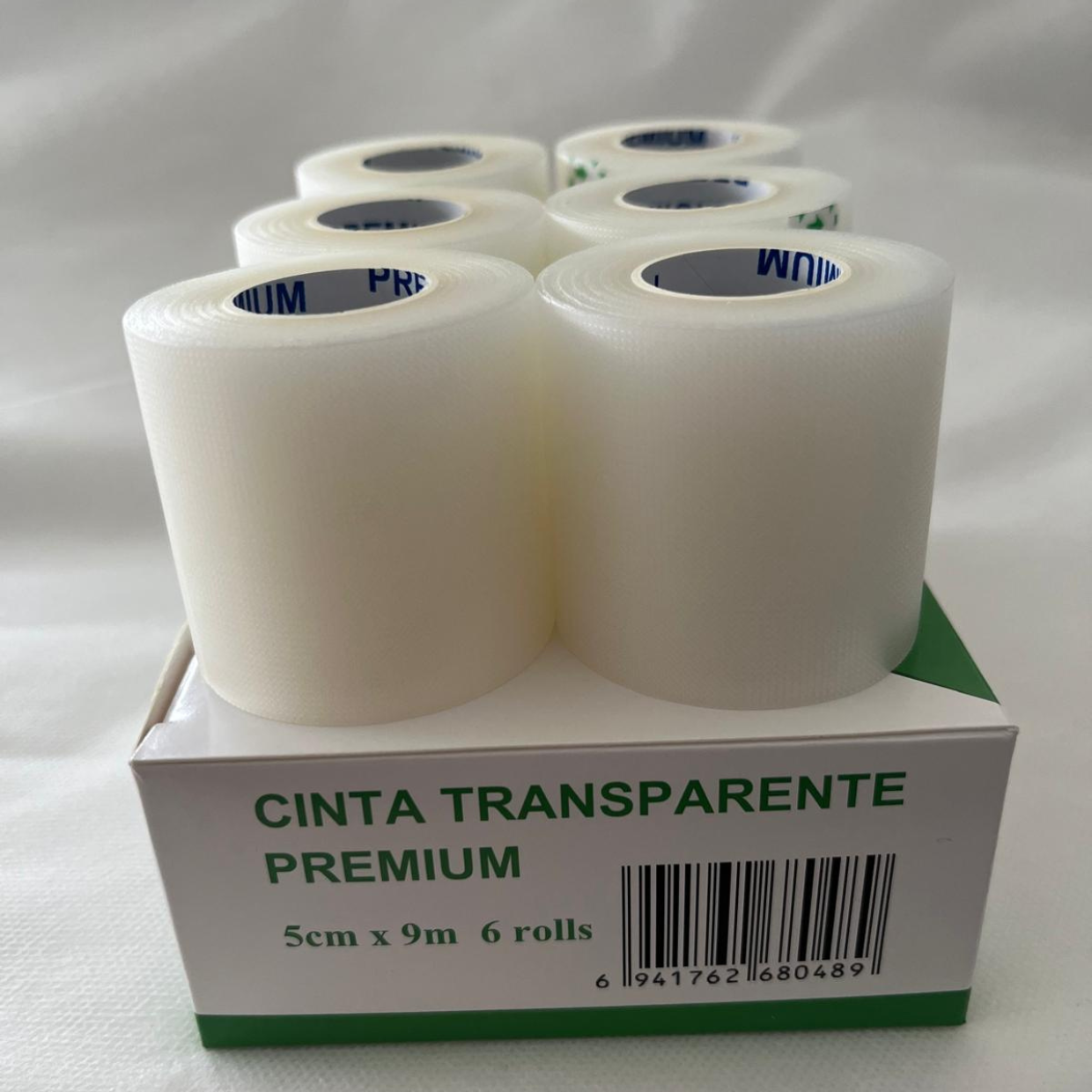 CINTA PLASTICO 5cm TIPO TRANSPORE transparente (PREMIUM CH)