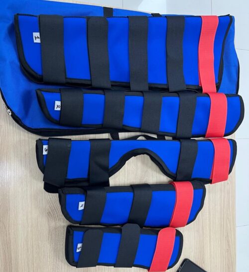 FERULAS PARA BRAZOS Y PIERNAS, JUEGO X 5 + BOLSO, RIGIDAS, LAVABLES